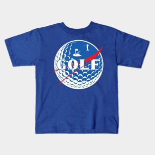 NASA Golf Parody Graphic Design Kids T-Shirt